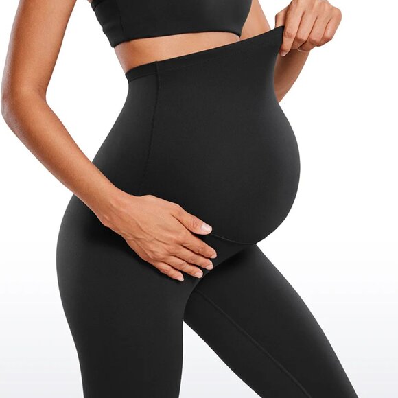 CRZ Yoga Butterluxe Maternity Leggings 28" Super High Waist Black M - Picture 3 of 8